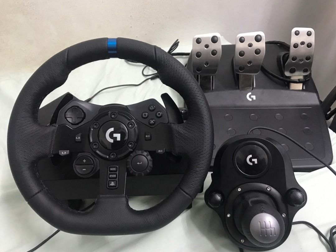 Logitech G923 True Force Racing Wheel + Shifter For PS4/PC, Video Gaming,  Video Game Consoles, Others on Carousell