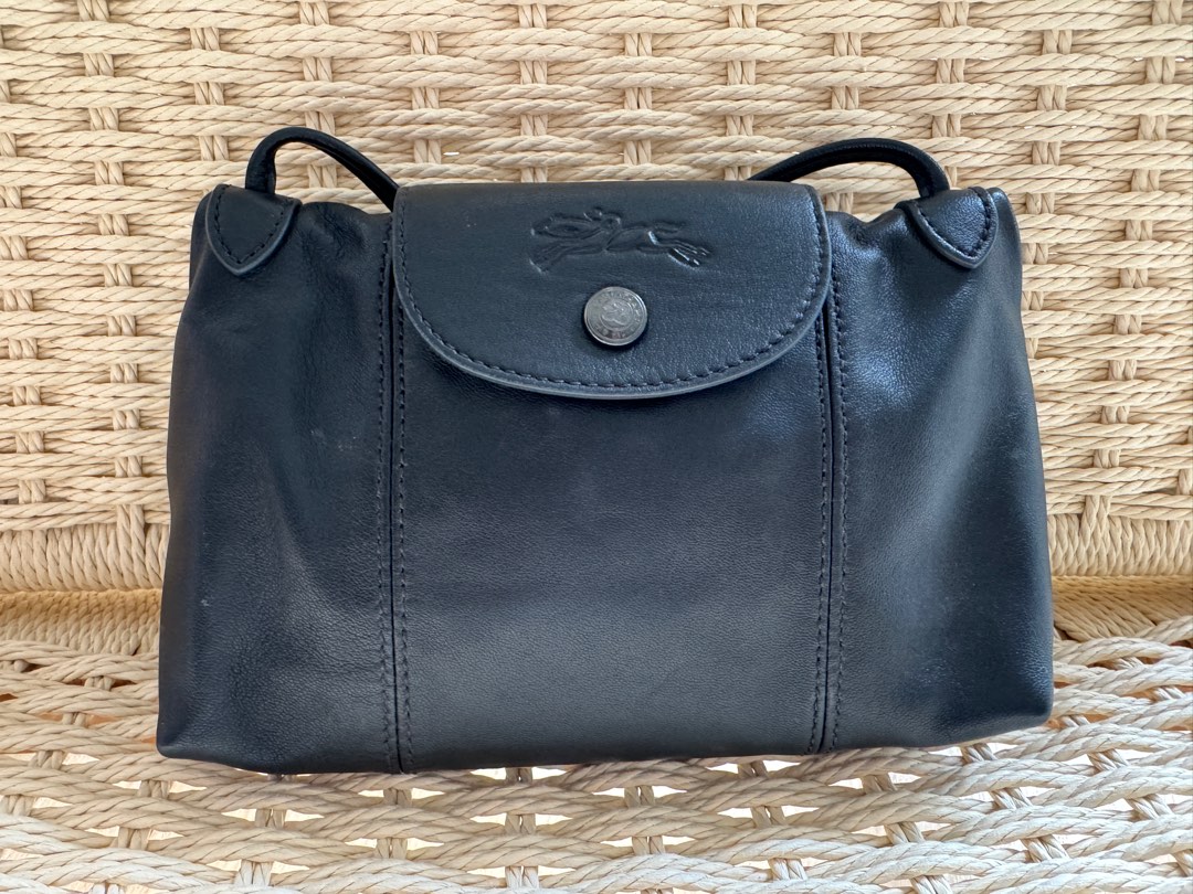 Longchamp Le Pliage Cuir Mini XS, Luxury, Bags & Wallets on Carousell