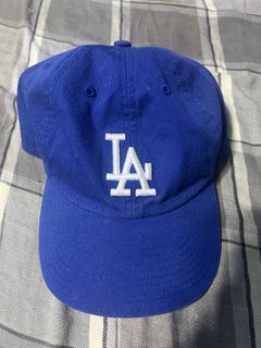 New Era 100% Authentic MLB Los Angeles Dodgers Royal Blue ot Black  Hat/White Script Letters Logo 950 9Fifty Cap Hat OSFA (Royal Blue with  White LA)