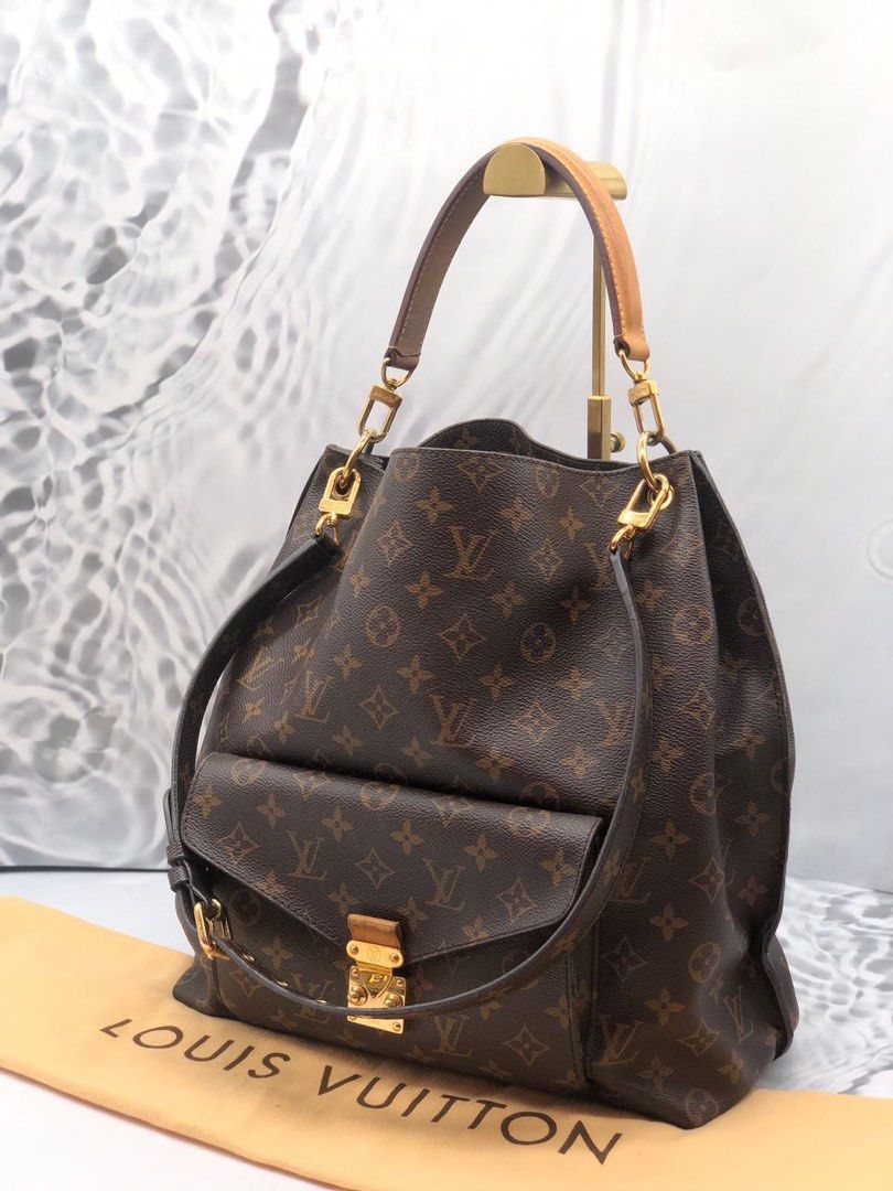 Louis Vuitton Metis Hobo Bag Monogram Canvas Brown Leather ref