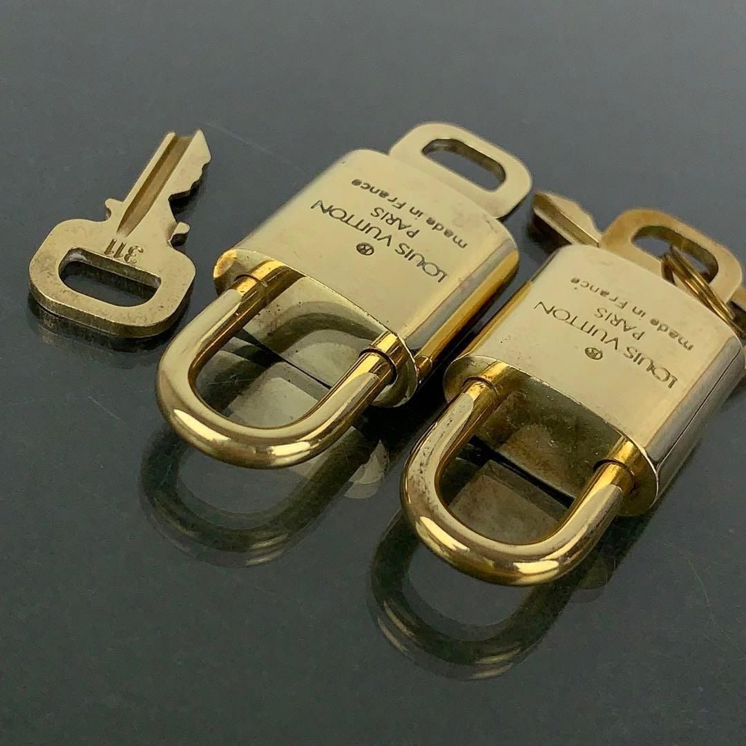Louis Vuitton Padlock Lock and Key 311 LV Purse Charm Not 