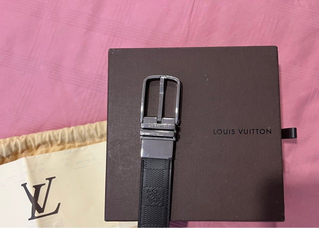 Authentic Louis Vuitton Reversible Monogram Brown Red Belt For 69