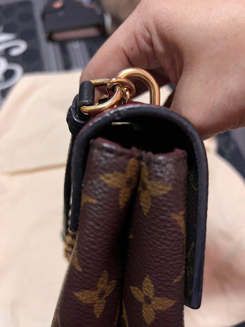 Louis Vuitton Saint Placide Shoulder Bag in Black and Brown