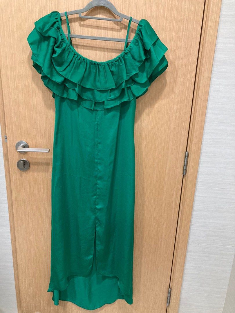 maje emerald green dress Maternity Work Dress (Emerald) main image 0