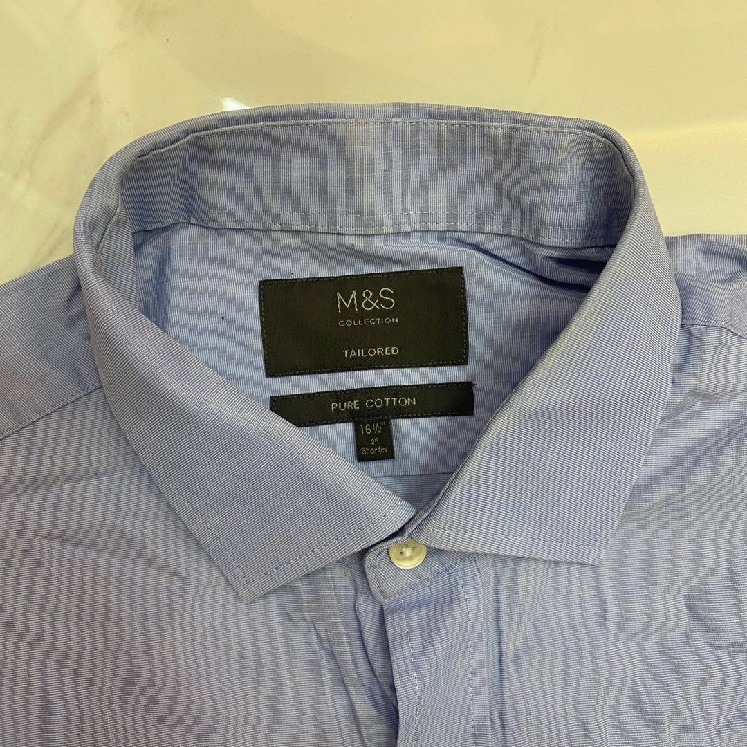 Marks Spencer Long Sleeve Polo Men s Fashion Tops Sets Tshirts Polo Shirts on Carousell