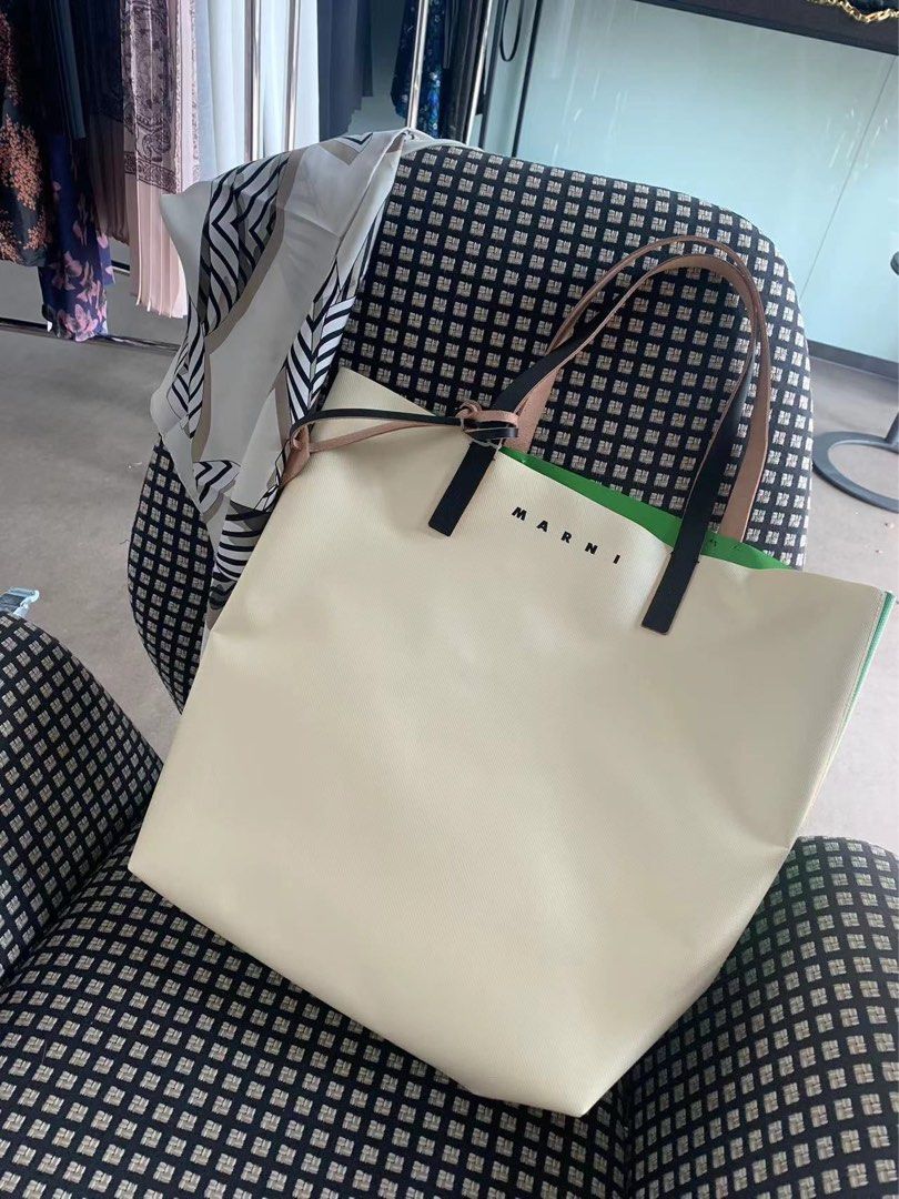 Marni two clearance tone tote bag