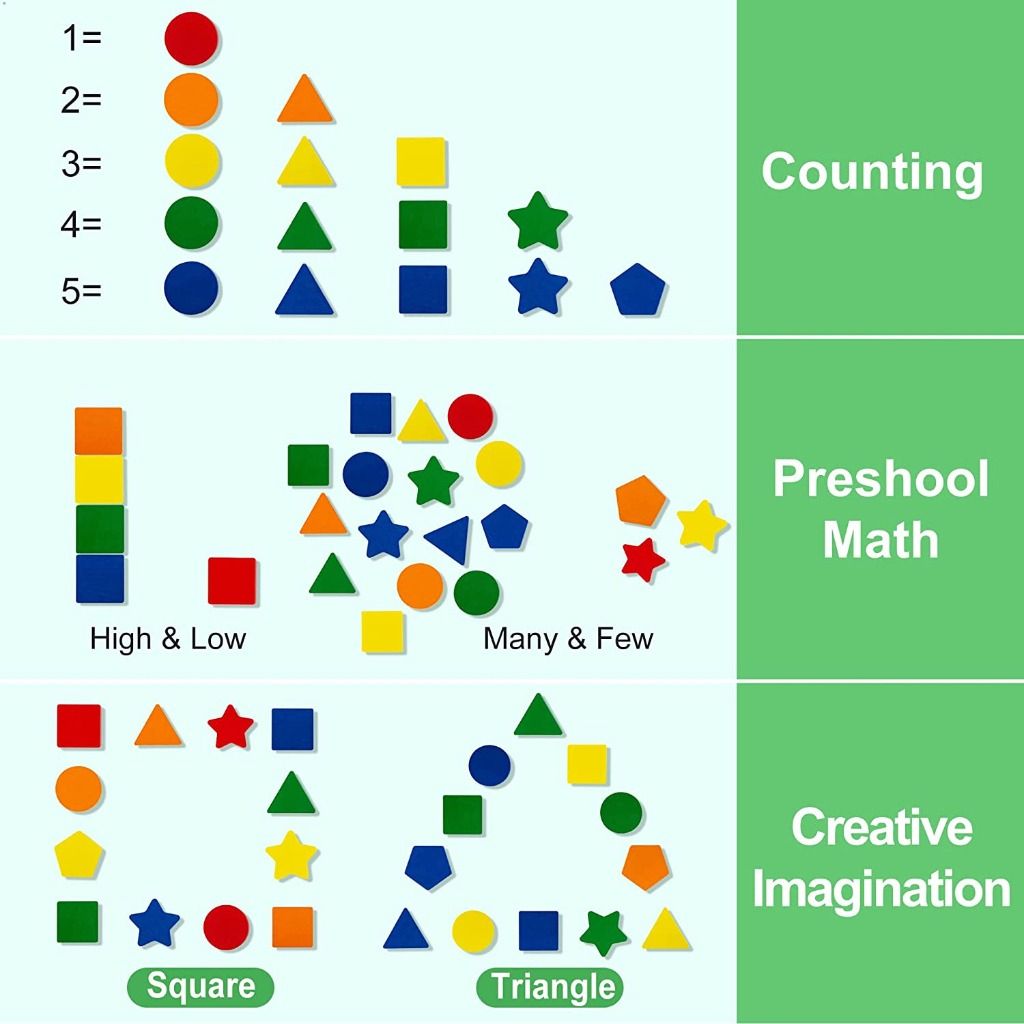 Matching Sorting Colour Shapes Montessori Wooden Toys Children Toddlers ...