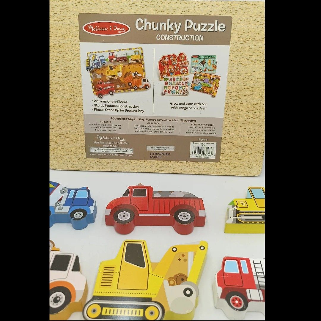 Melissa and doug outlet chunky puzzle construction