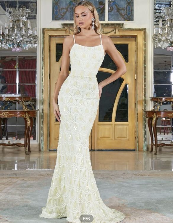 White lace prom new arrivals dress mermaid