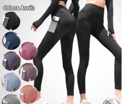 Cheap yoga pants with pockets on sale