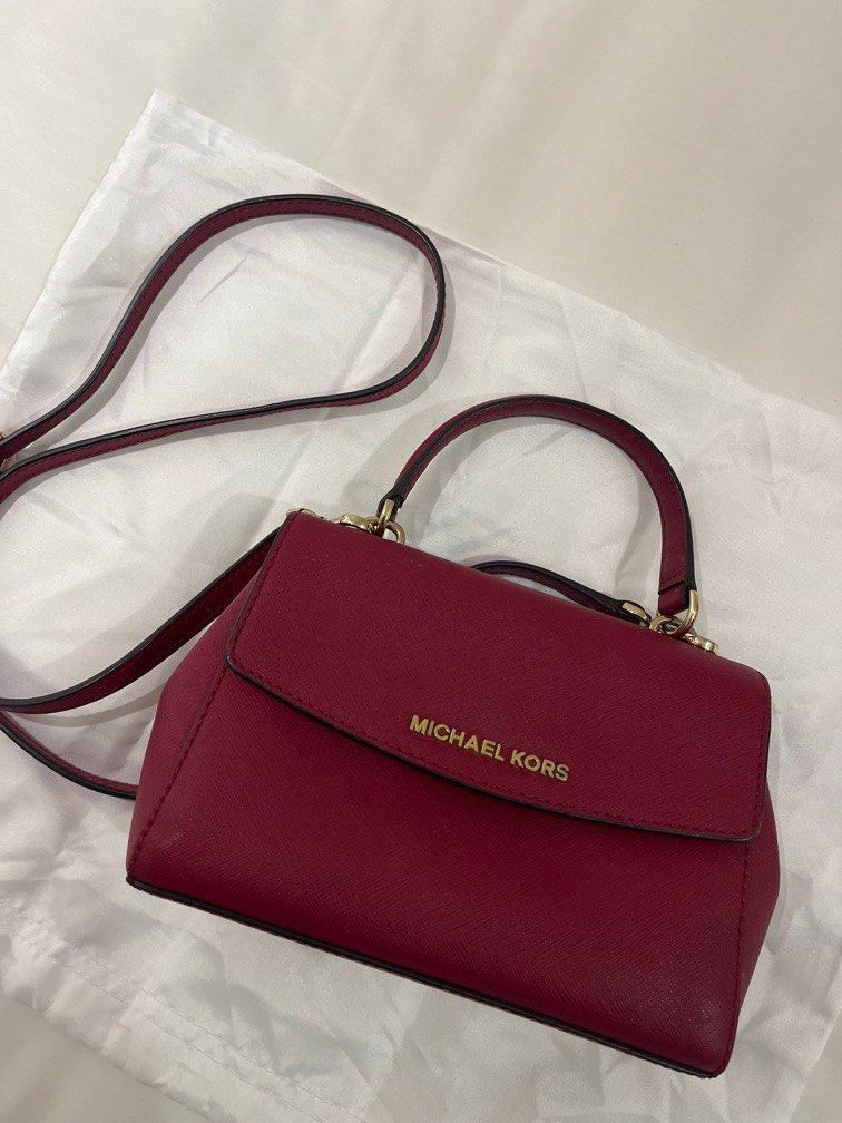 Michael Kors AVA EXTRA-SMALL SAFFIANO LEATHER CROSSBODY, Luxury, Bags &  Wallets on Carousell