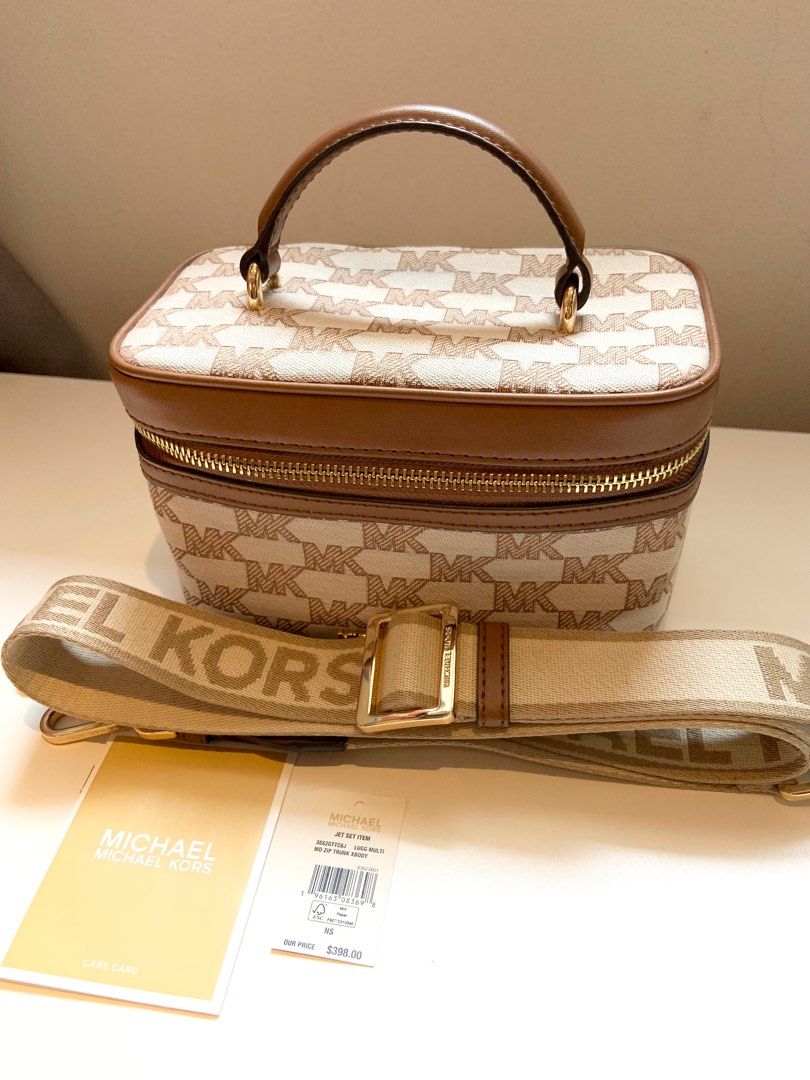 Authentic Michael Kors Cross Body Bag Vanity Bag Trunk Bag