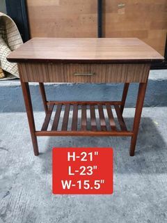 Midcentury coffee table with drawer organizer