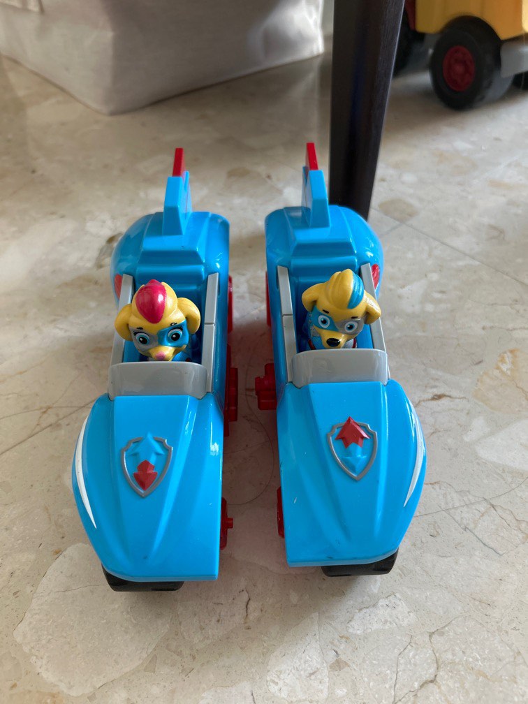 Mighty twins paw patrol power split vehicle Hobbies Toys Toys