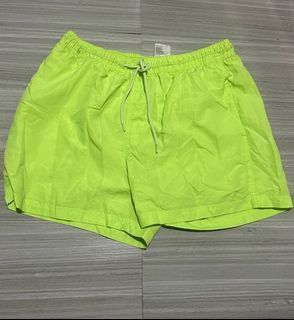 Neon green board shorts