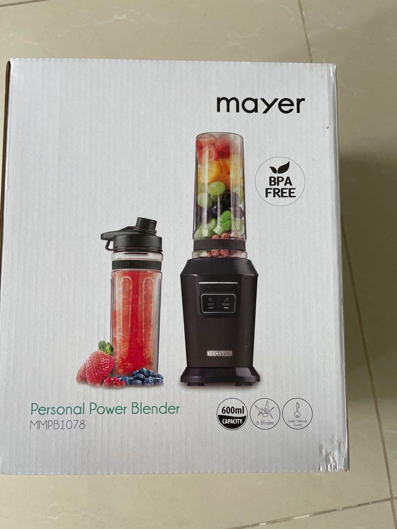 New Mayer personal power blender MMPB1078 brand new with box, TV & Home