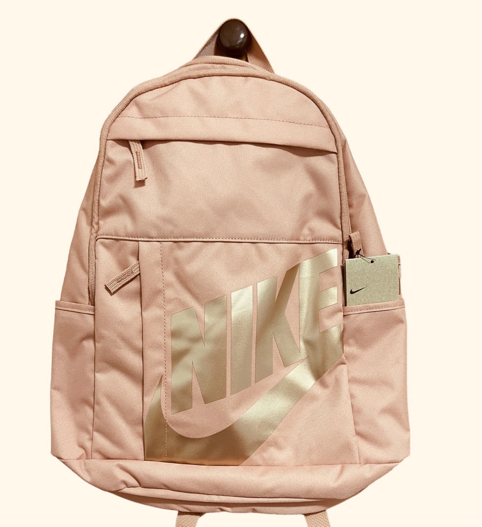 Pink and shop gold nike backpack