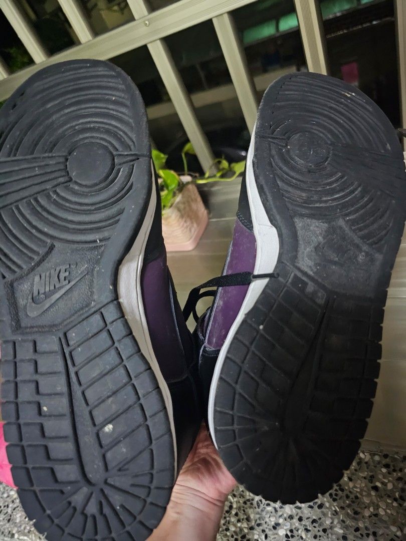 Nike x fragment design Dunk High “Beijing” 閃電北京黑紫us10.5, 他