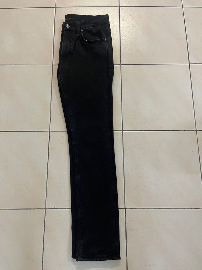 Nudie lean dean dry cold black, Men's Fashion, Bottoms, Jeans on Carousell