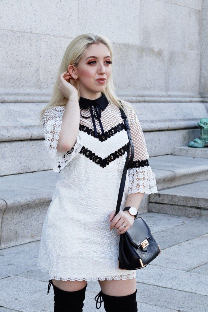 NWT Pretty Little Thing White Lace Bodycon Dress