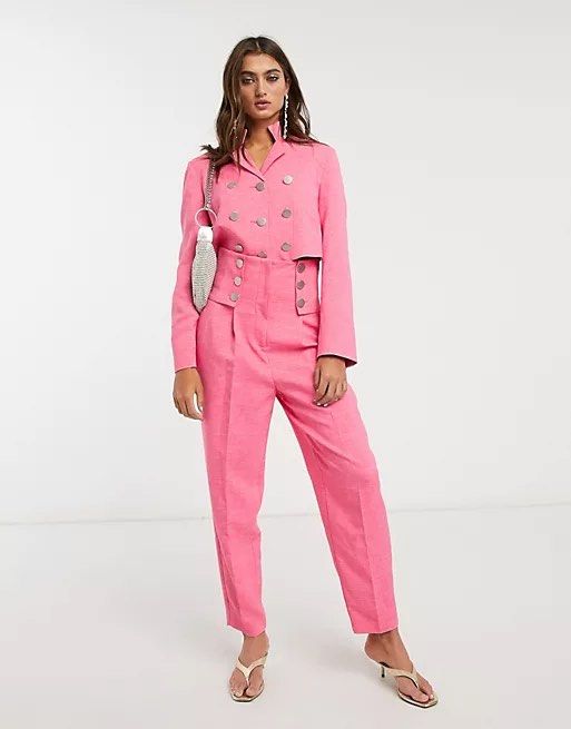 Topshop hotsell pink blazer