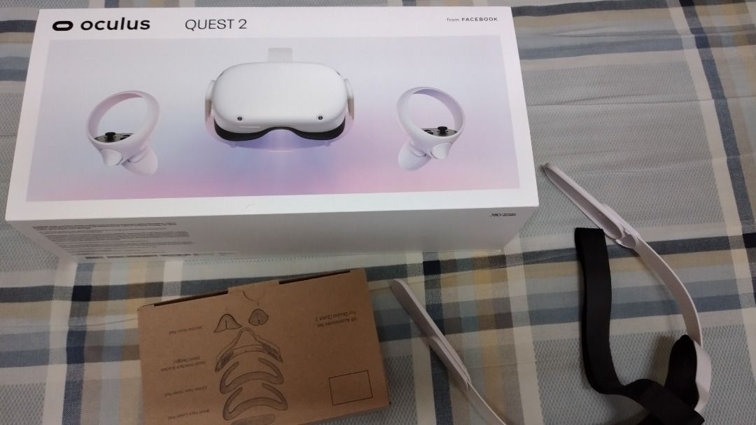 Oculus Quest 2 256GB 有盒另加副廠頭帶, 電子遊戲, 遊戲機配件, VR