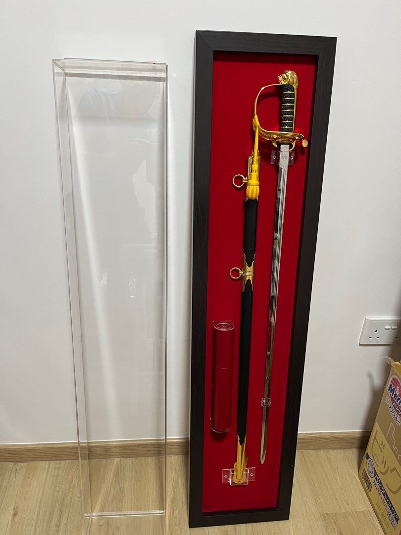 Officer Sword Display Case, Furniture & Home Living, Furniture, Shelves
