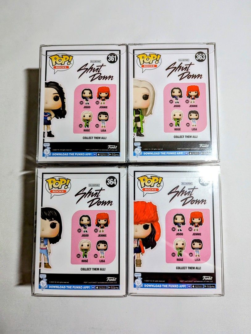 Funko POP! Rocks : Blackpink Shut Down Complete Set of 4 