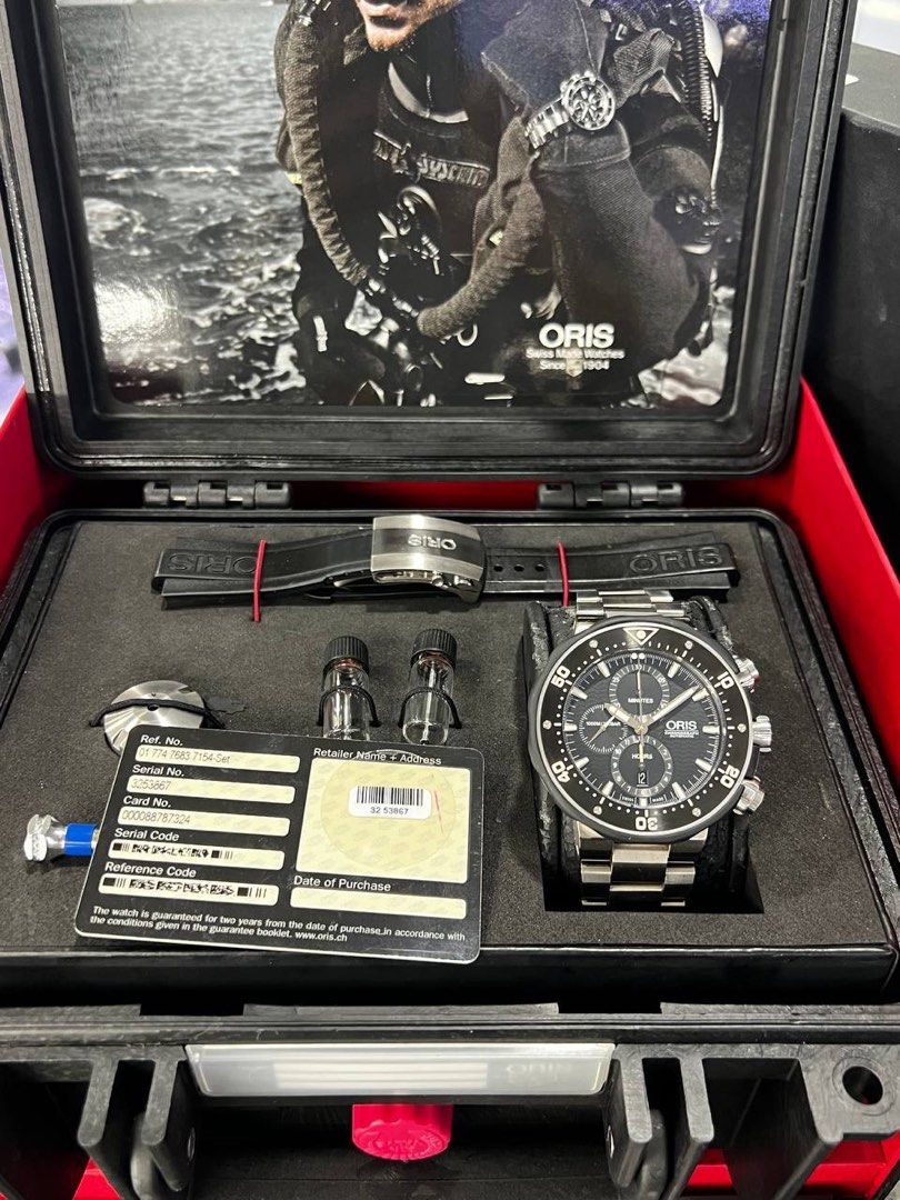 ORIS PRODIVER SWISS MADE TITANIUM DIVERS 1000M AUTOMATIC