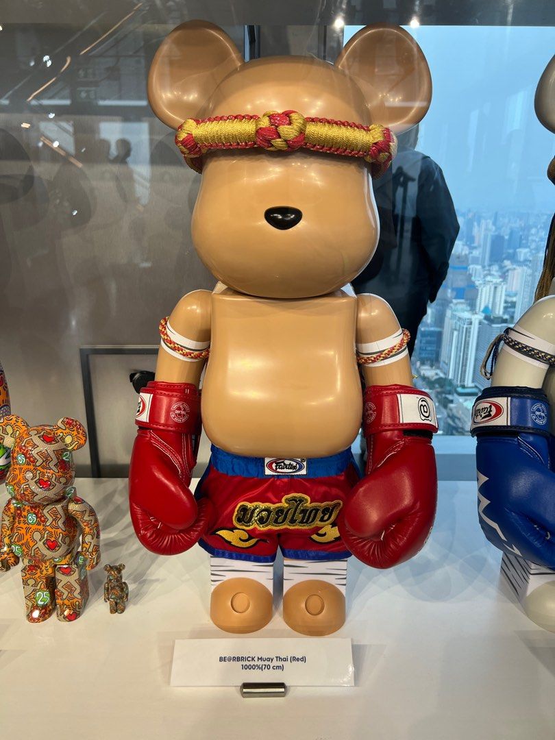 現貨1000% BE@RBRICK Muay Thai (Red) WWT3 Bangkok Edition bearbrick