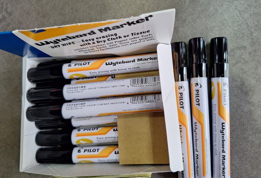 Pilot whiteboard marker black (Category: Stationery & School Supplies) located in Quezon City. Submitted by bellemarketing (Listing ID 1258445719, Image 1). Description: For pick up @ q.c PM/ sms, call, viber or whatsapp 09688005626.