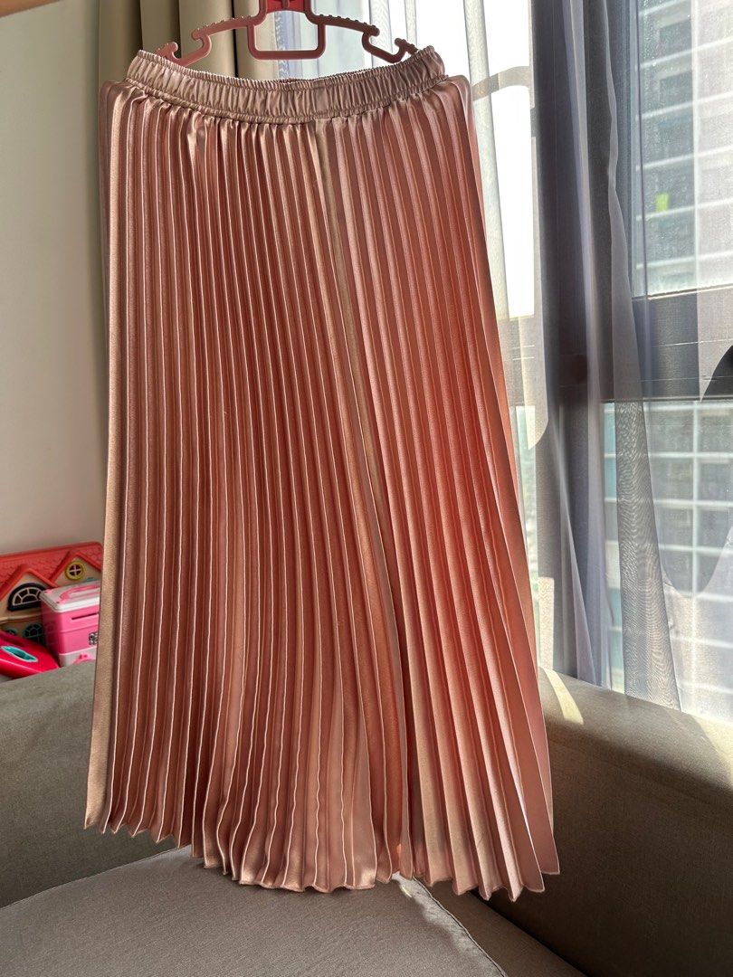 Pink pleated skirt primark online