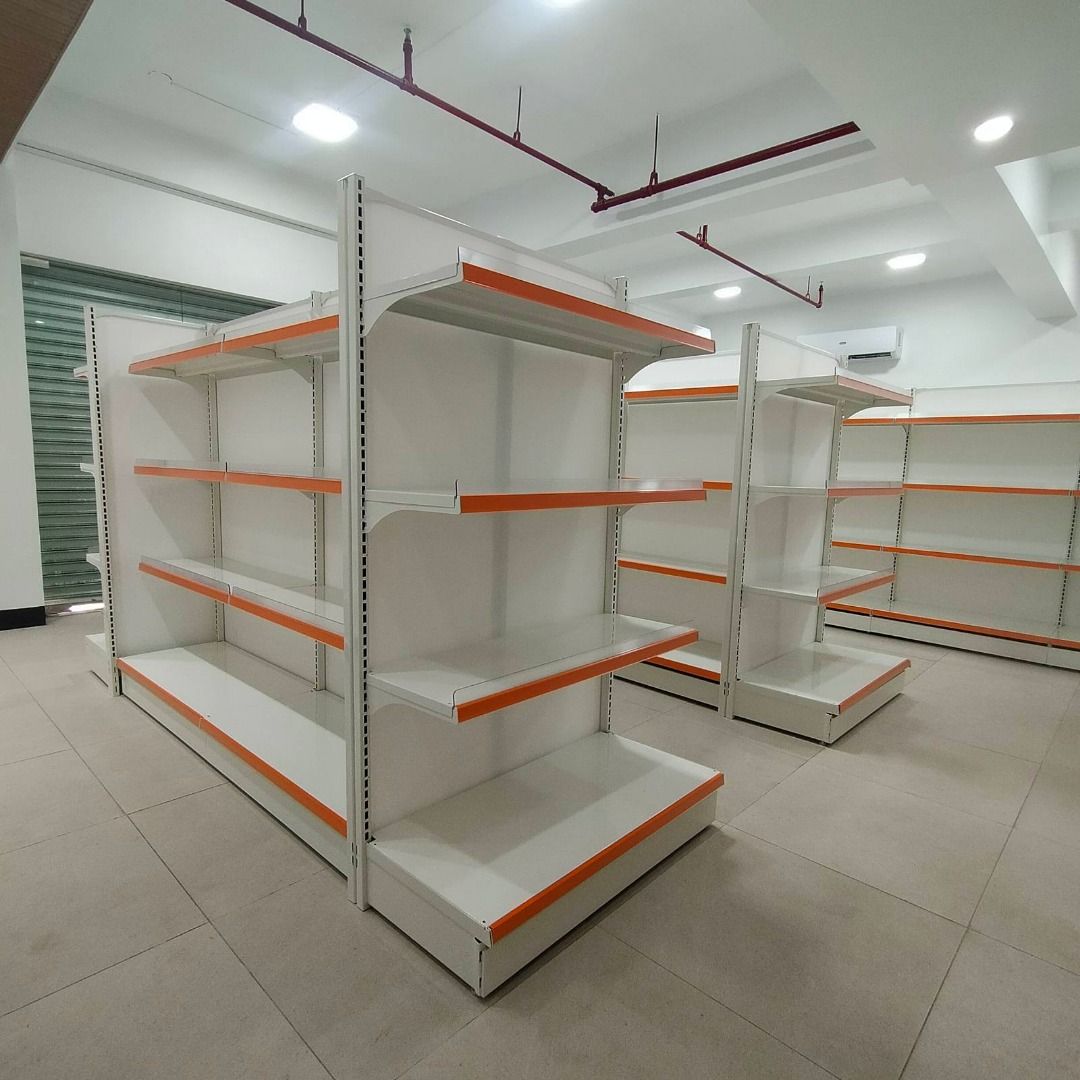 Powder Coated Shelving - Gondola Grocery Mart Rack, Furniture & Home ...