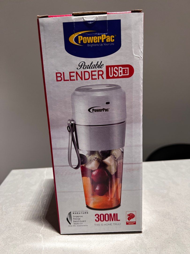 PowerPac portable usb blender 300ml, TV & Home Appliances, Kitchen