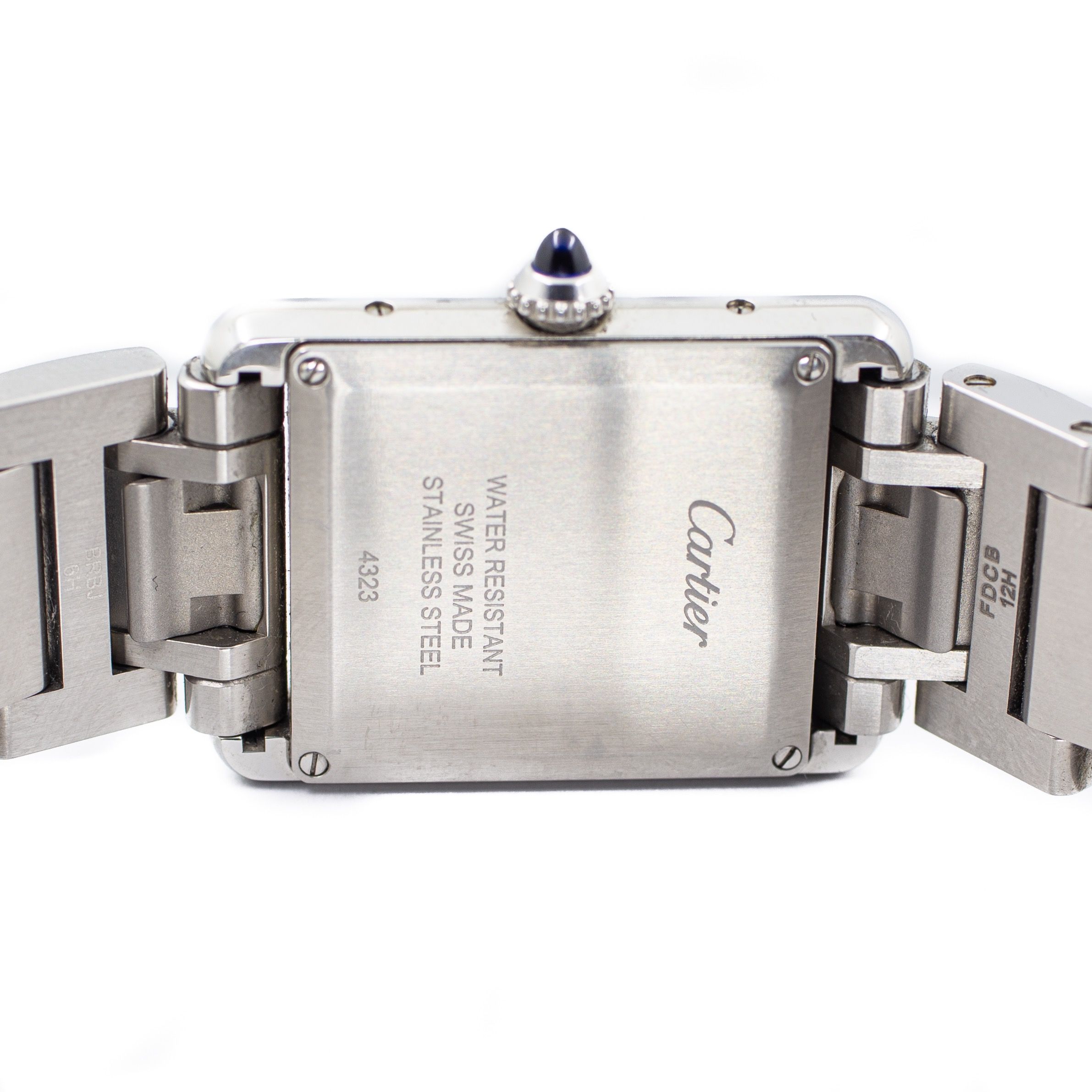 Cartier stainless steel back cheap