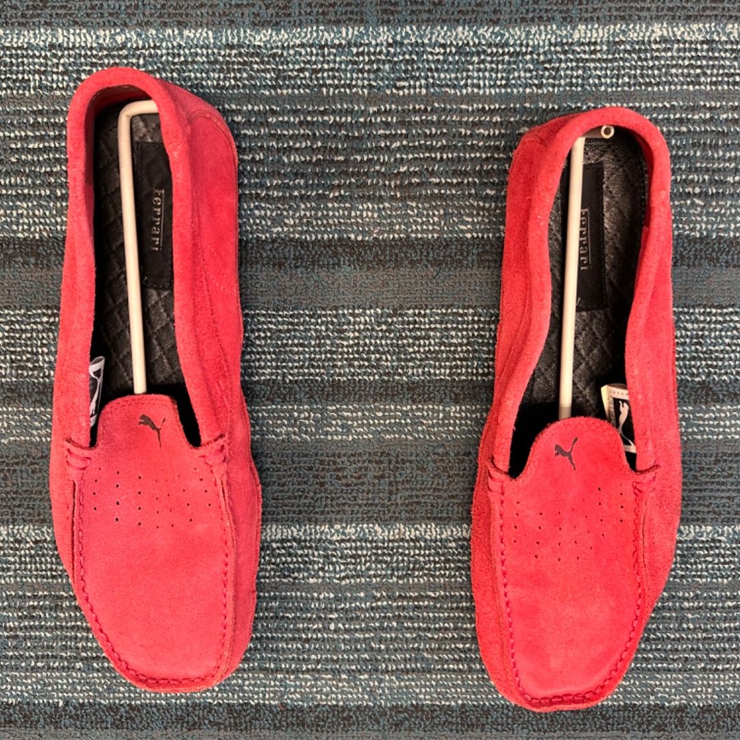 Puma red loafers discount