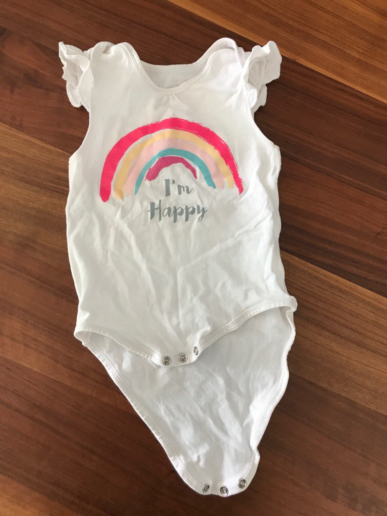 Rainbow onesie baby store