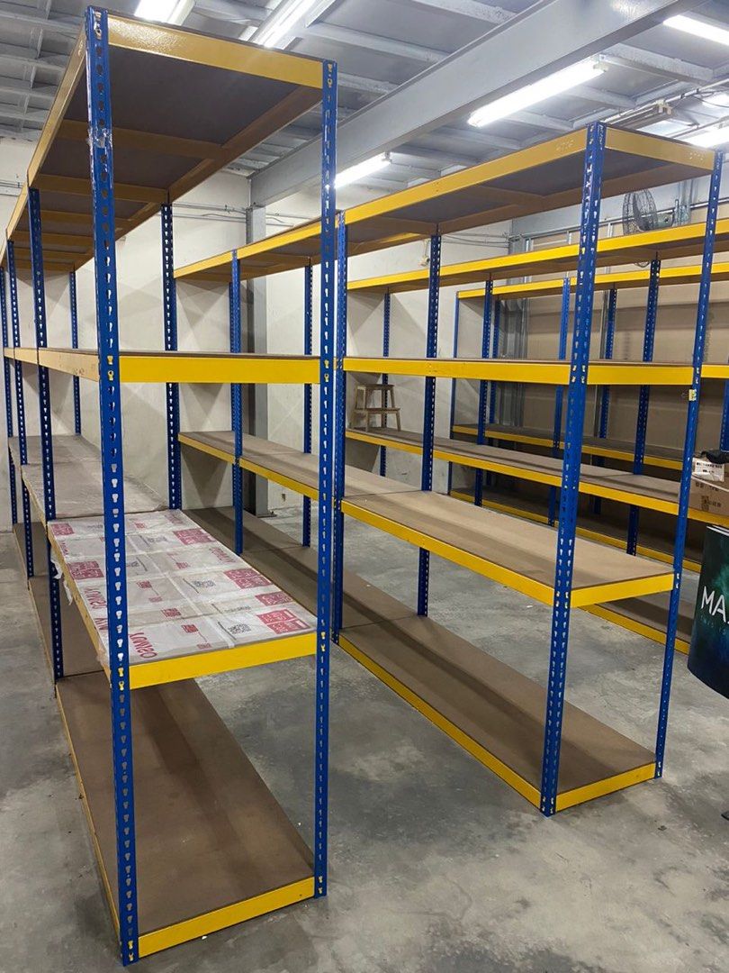 Rak Besi Heavy Duty Boltless Racking System, Furniture & Home Living ...
