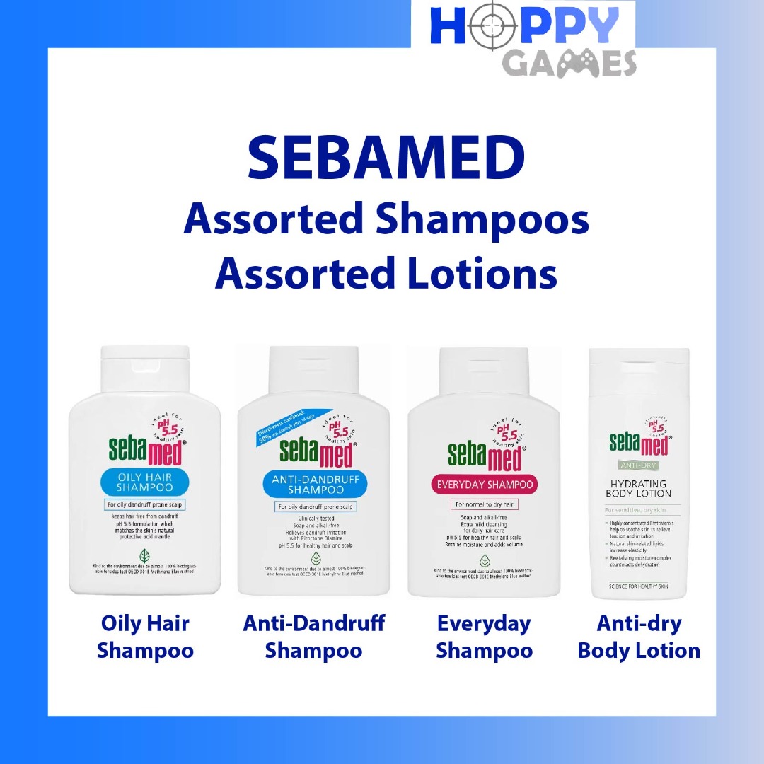 READY STOCK! Sebamed AntiDandruff Shampoo Everyday Shampoo Oily