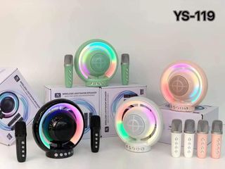 🌟Reseller：1249
New Original YS-119 Hot Sale Portable Professional Karaoke Bluetooth 5.0 Bluetooh Speaker with Dual Wireless Microphone All-in-One（Subwoofer Speaker 3D Stereo Amplifier KTV ）🔥🔥🔥
🌟Dual Wireless Microphone 
🌟Exceptional Sound Quality