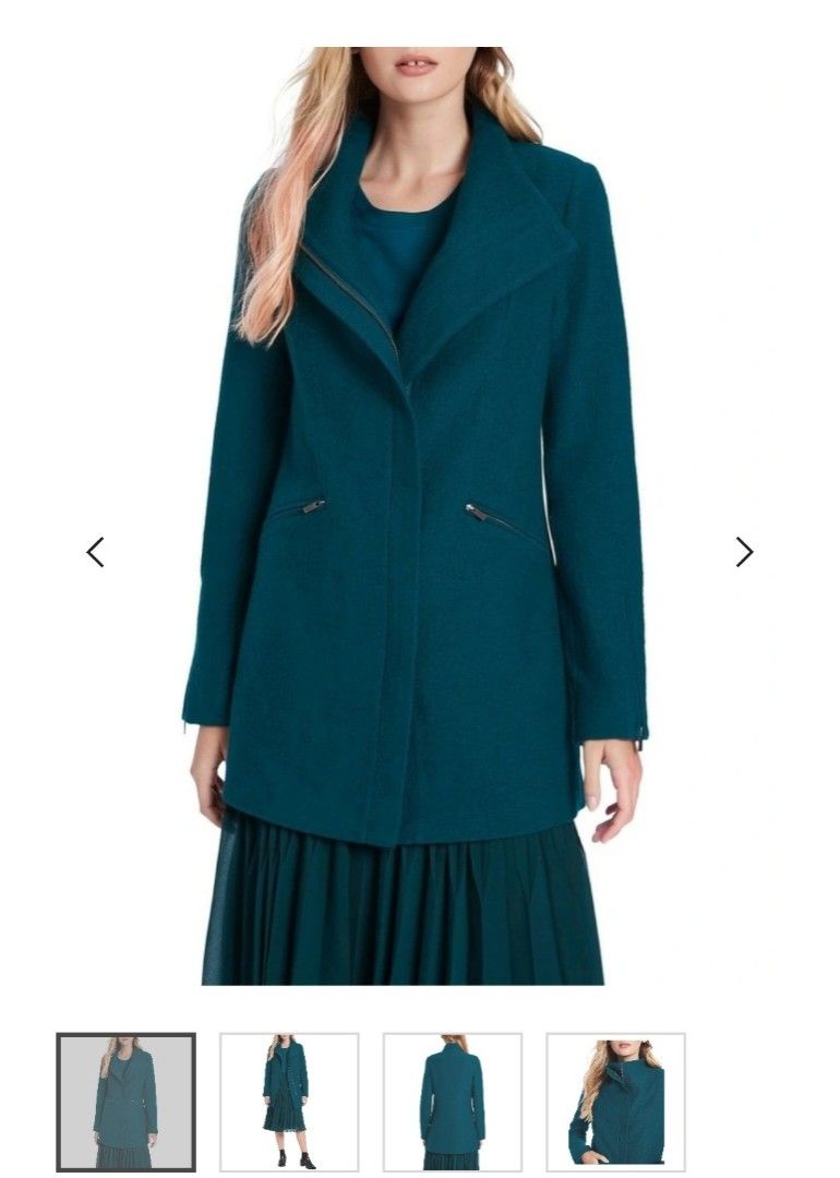 Rose felted wool best sale coat