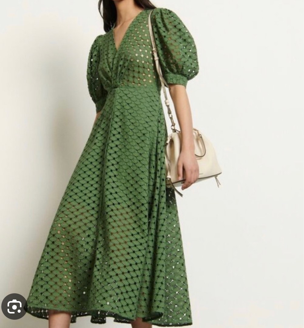 Sandro Long Green Dress Women s Fashion Dresses Sets Dresses