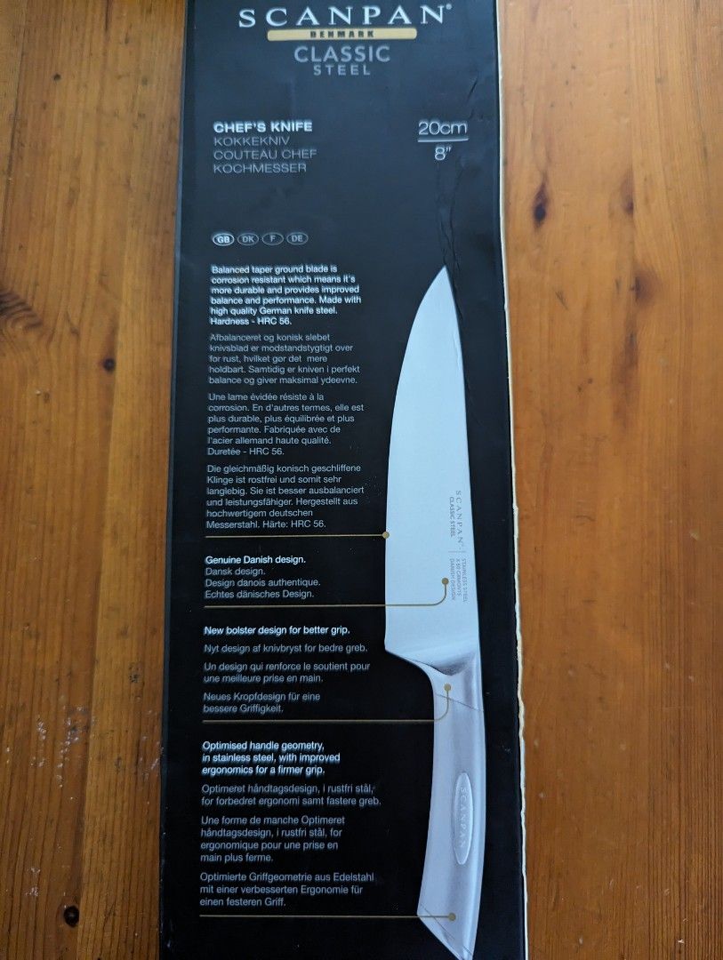 Cash Converters - Scanpan Knives **New** 20CM-8 CARVING KNIFE