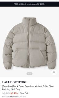 Seamless Puffer Short Padding Jacket