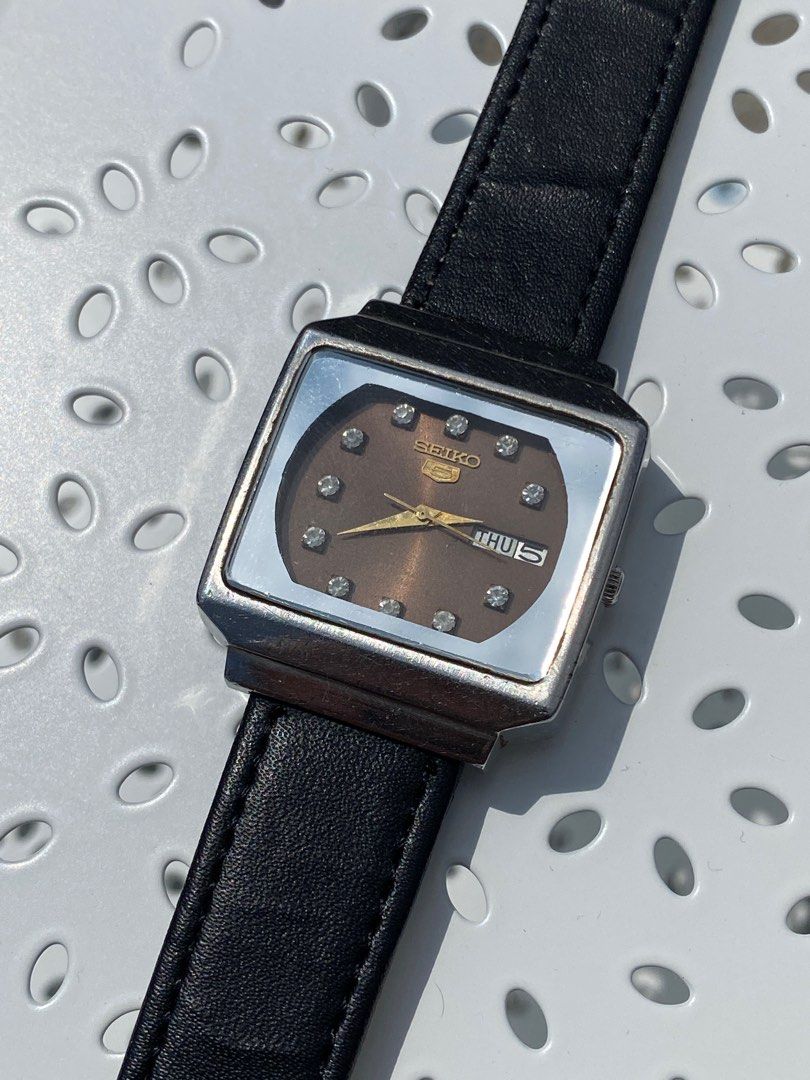 Seiko diamond japan vintage 6349A Men s Fashion Watches