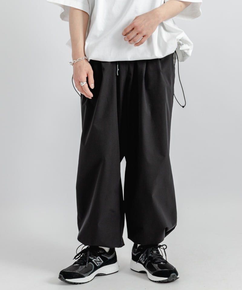 S.F.C x eye_C WIDE TAPERED EASY PANTS L-