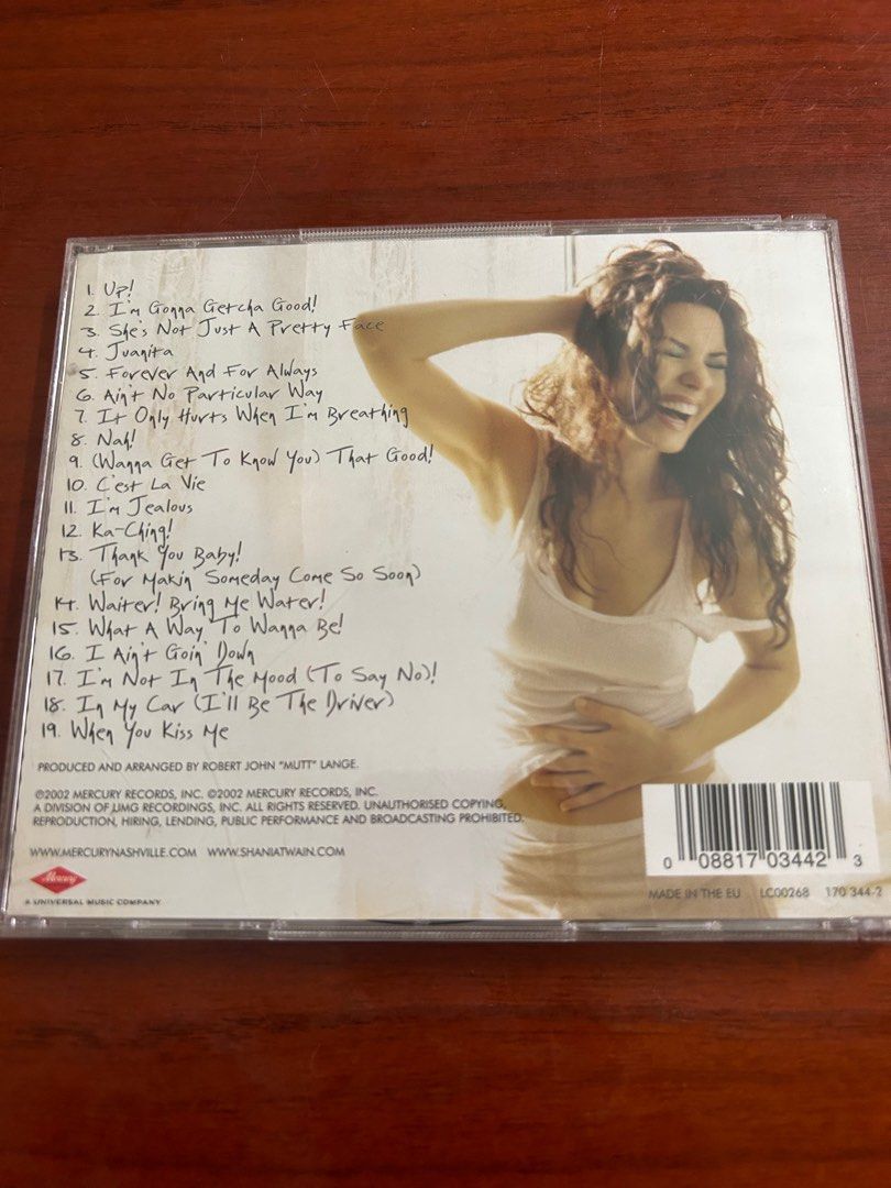 shania twain up, Hobbies & Toys, Music & Media, CDs & DVDs on Carousell