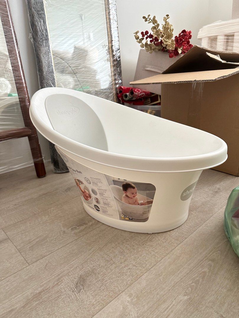 Shnuggle bath tub grey, Babies & Kids, Bathing & Changing, Bathtub