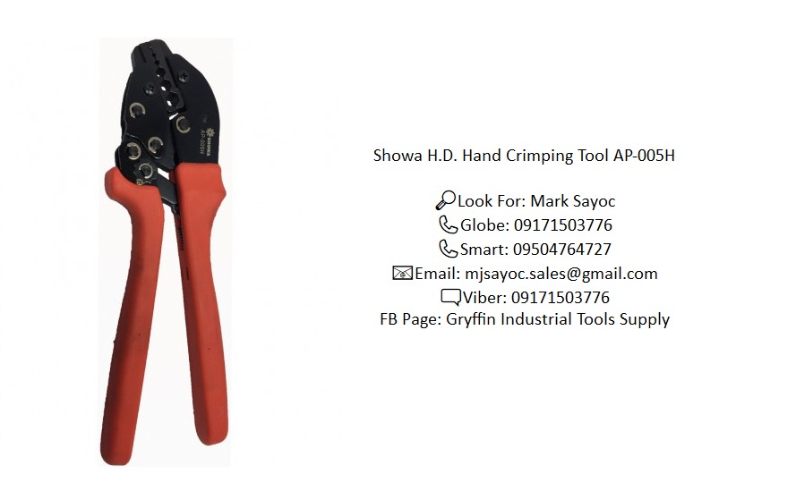 Showa H.D. Hand Crimping Tool AP-005H, Commercial & Industrial ...
