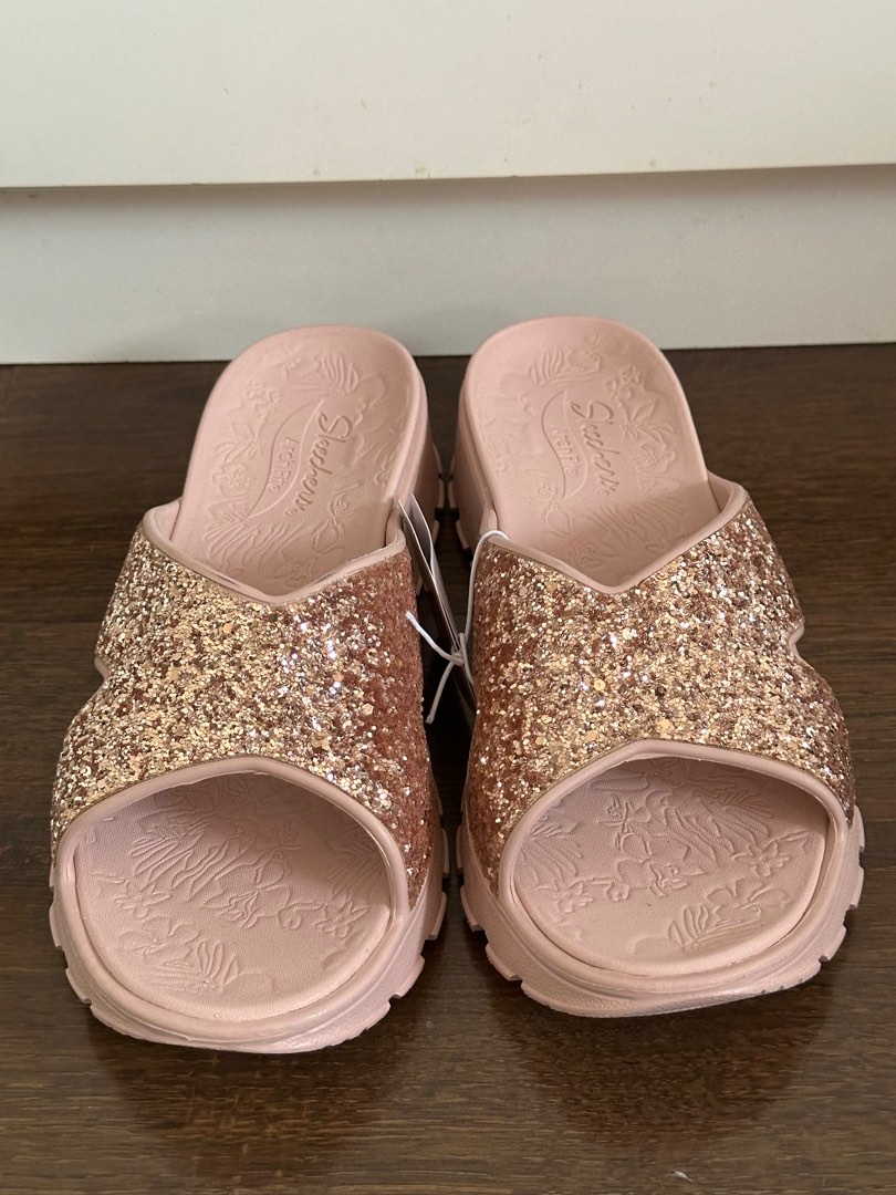 Skechers Arch fit Glitter Slide Size 7 Women s Fashion Footwear Slippers and slides on Carousell